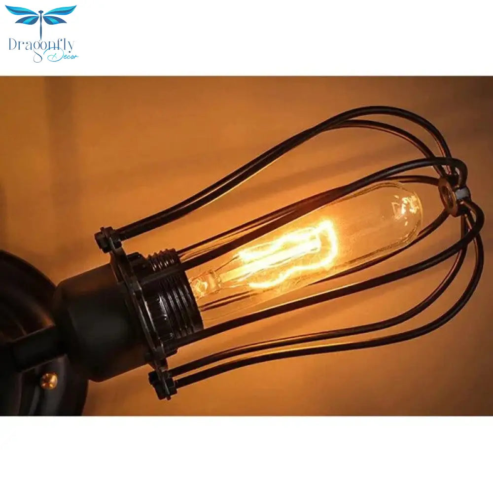 Retro Vintage Black 5 Lights Grln Ceiling E27 Lamp Fixtures For Home Bedroom/Living Room/Bar/Cafe