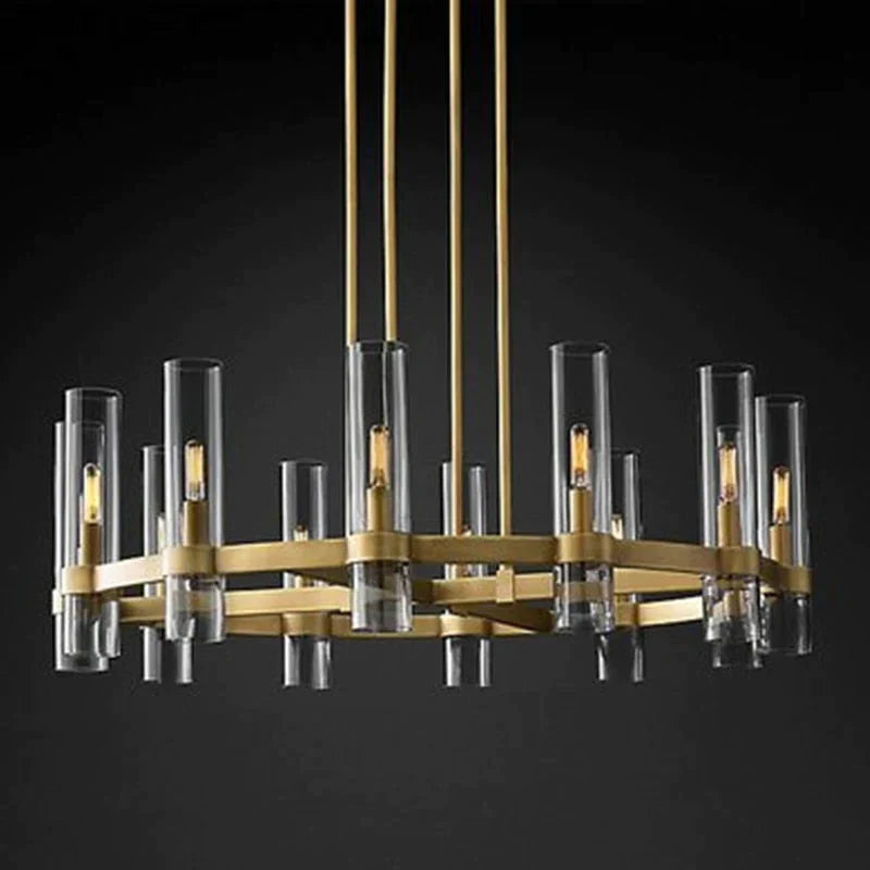 Serenity - American Loft Lighting Clear Glass Round Chandelier