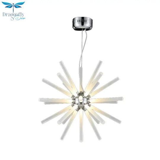 Starburst Chandelier Pendant Light Modern Crystal 12.5’/18’/28’ Wide Led Clear Hanging Ceiling
