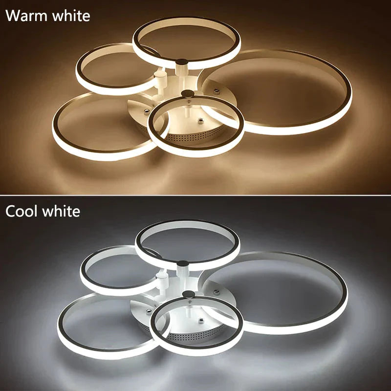 Surface Mounted Modern Led Ceiling Lights For Living Room Bed Light White/Brown Plafondlamp Home