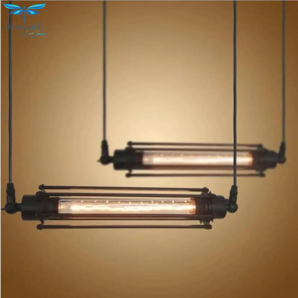 Vintage Flute Pendant Light Fixtures Industrial Retro Lamp For Kitchen Island Bar Living Room E27