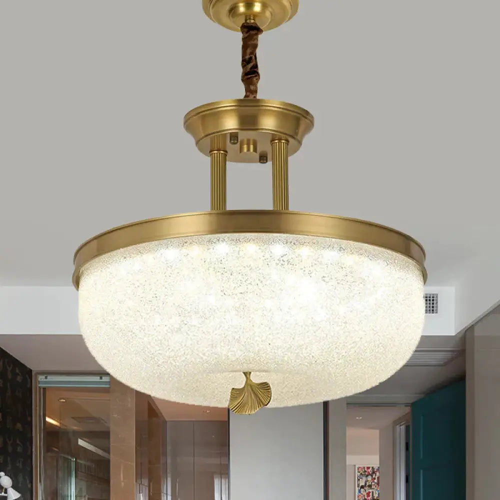 Vintage Frosted White Glass Dining Room Led Hanging Light Gold/Black Gold / 12