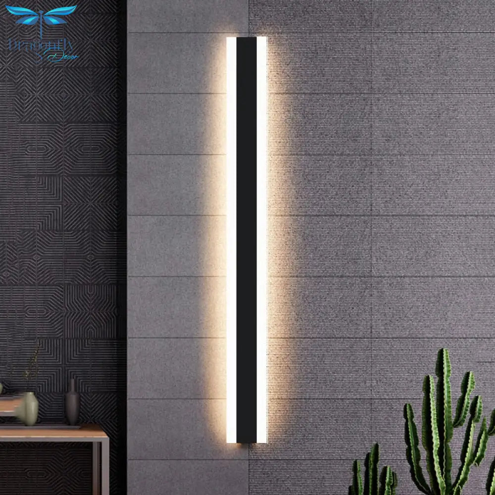 Waterproof Outdoor Wall Lamp Led Long Aluminum Light Garden Villa Porch Sconce Lamps