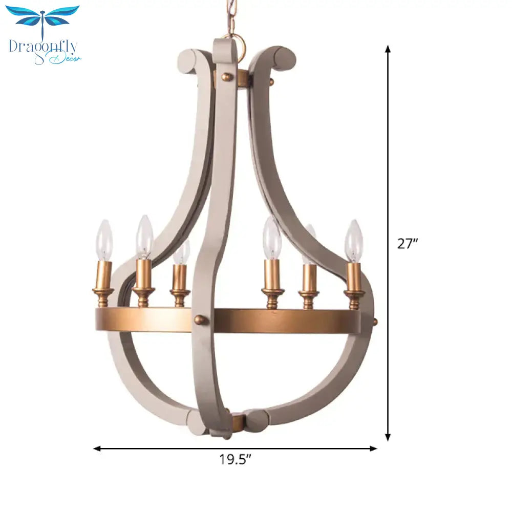 Wood Bend Chandelier Lamp Contemporary 6/12 Bulbs Gold Pendant Lighting Fixture With Adjustable