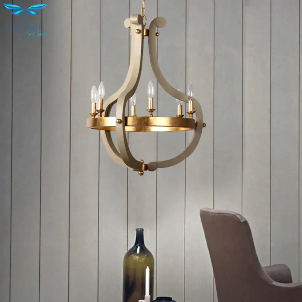 Wood Bend Chandelier Lamp Contemporary 6/12 Bulbs Gold Pendant Lighting Fixture With Adjustable