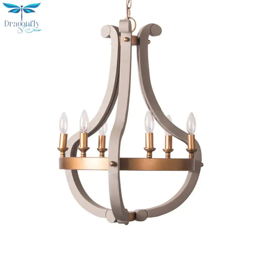 Wood Bend Chandelier Lamp Contemporary 6/12 Bulbs Gold Pendant Lighting Fixture With Adjustable